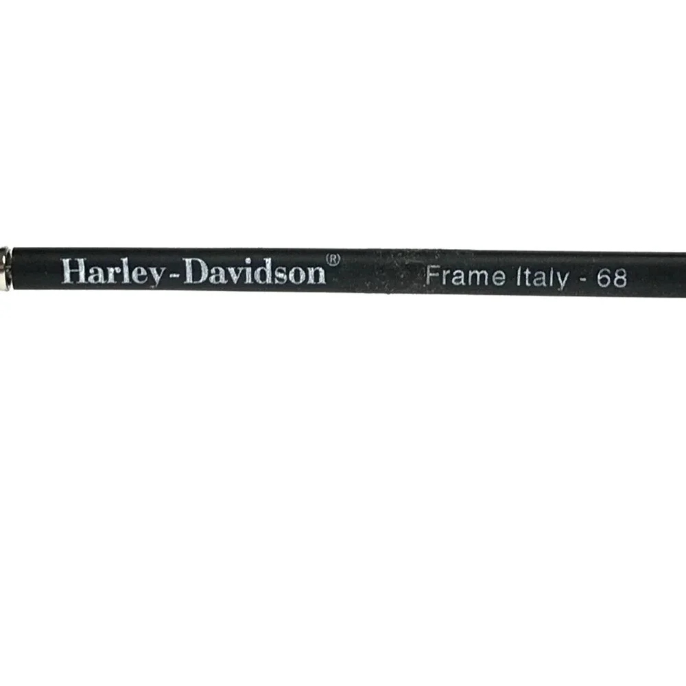 Vintage Harley Davidson Eyeglasses Frames 37 MBLK Matte Black Silver 51-20-140